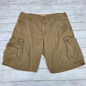 Lee Dungarees Mens 38 Tan Khaki Cotton Cargo Shorts 2183323 Utility